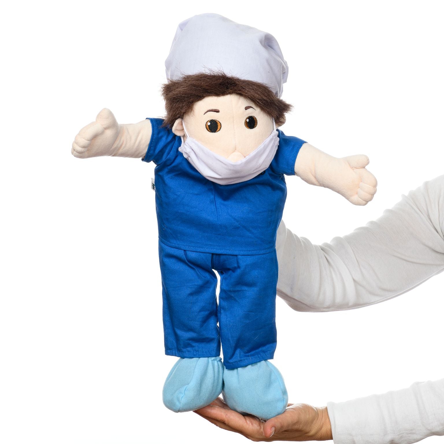Hand Puppet - Boy, dressed as a Scrub Nurse