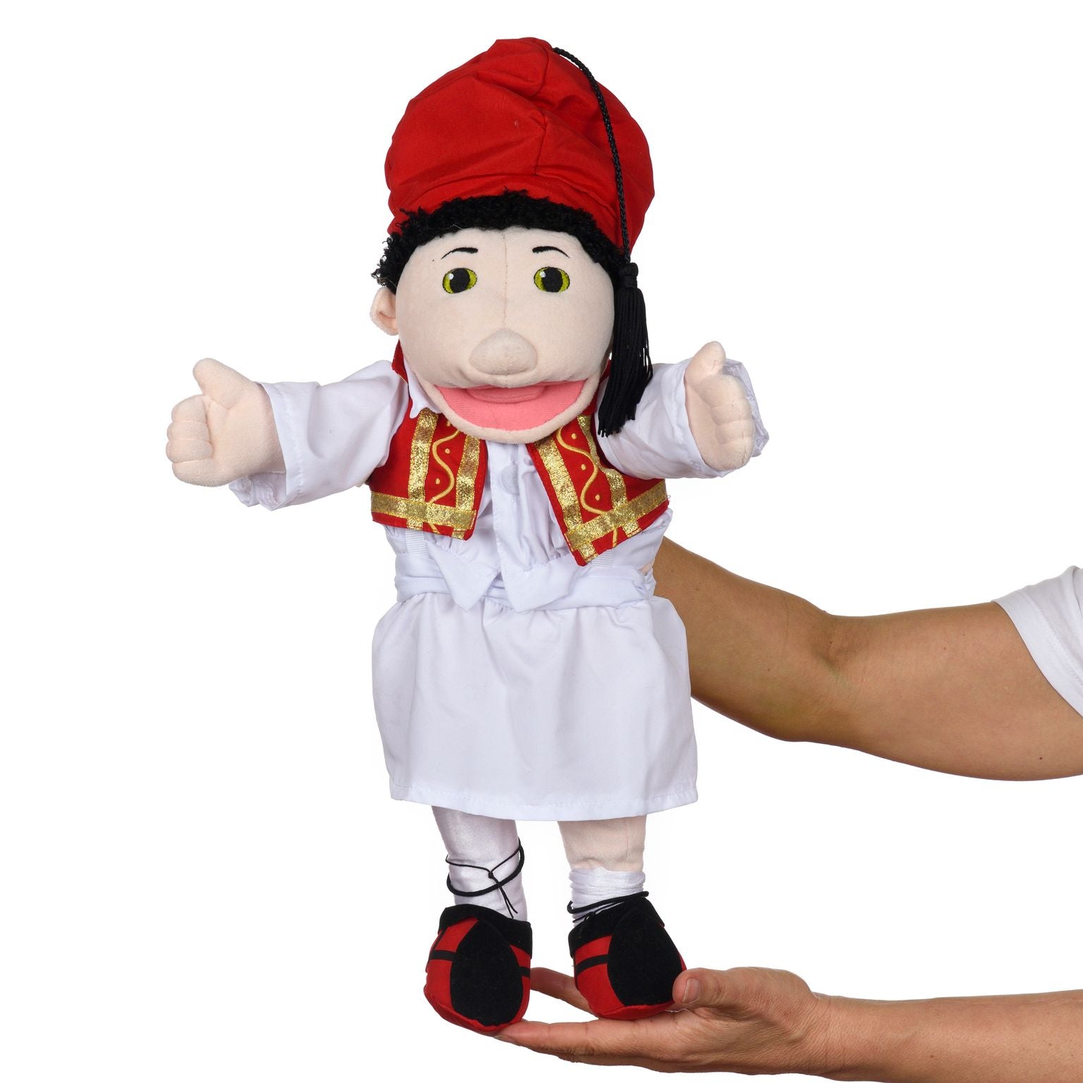 Hand Puppet - Boy, Greek Costume
